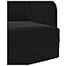 Divano Letto a Terra 2-in-1 Nero 65x80x83 cm in Velluto - Foto miniatura 9