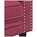 Set Divani Chesterfield 3pz con Cuscini Rosso Vino Velluto - Foto miniatura 7