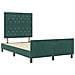 Letto Verde Scuro 120x190 cm Velluto - Foto miniatura 6