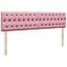 Struttura Letto Pouf con Materassi Rosa 180x200 cm Velluto - Foto miniatura 9