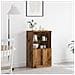 Sideboard con Luci LED Legno Antico 60x37x100 cm - Foto miniatura 2