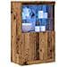 Sideboard con Luci LED Legno Antico 60x37x100 cm - Foto miniatura 3
