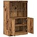 Sideboard con Luci LED Legno Antico 60x37x100 cm - Foto miniatura 5