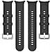 Cinturino In Silicone Bianco Per Honor Watch Fit (ivy-b39) - Edizione Active E Elegant Black - Foto miniatura 2