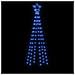 Lusso Casadino -  Albero Di Natale A Cono Blu 108 Led 70x180 Cm - Foto miniatura 3
