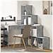 Scrivania ad angolo Grigio cemento 101,5 x 149,5 x 149,5 cm - Foto miniatura 2
