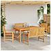 Set da Pranzo per Giardino 5 pcs Marrone 150 x 90 x 74 cm - Foto miniatura 2