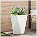 Fioriera Bianco 50 x 50 x 75 cm Acciaio - Foto miniatura 2