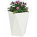Fioriera Bianco 50 x 50 x 75 cm Acciaio - Foto miniatura 3