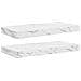 Scaffale da parete 2 pcs Marmo Bianco 50 x 23,5 x 4 cm - Foto miniatura 1