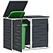 Stoccaggio contenitore a ruote Antracite 138 x 77,5 x 112,5 cm - Foto miniatura 3