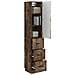Set di armadi 2 pcs Rovere Fumo 33 x 34,5 x 87 cm - Foto miniatura 2
