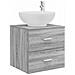 Mobile Lavabo da Parete Sonoma grigio 49,5 x 44,5 x 66,5 cm - Foto miniatura 1