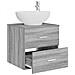 Mobile Lavabo da Parete Sonoma grigio 49,5 x 44,5 x 66,5 cm - Foto miniatura 2