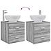 Mobile Lavabo da Parete Sonoma grigio 49,5 x 44,5 x 66,5 cm - Foto miniatura 7