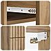 Mobiletto da notte a muro con cassetto 2 pcs Rovere Artigianale - Foto miniatura 8