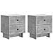 Armadio da Notte 2 pcs Grigio Cemento 43 x 34,5 x 47,5 cm - Foto miniatura 1