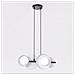 Lampada A Sospensione Model Con Dischi In Acciaio Grigio E Diffusori - Foto miniatura 1