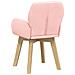 Sedie da pranzo girevoli 6 pcs Bouclé Rosa 54 x 58 x 87 cm - Foto miniatura 5