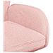Sedie da pranzo girevoli 6 pcs Bouclé Rosa 54 x 58 x 87 cm - Foto miniatura 6