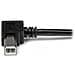 Cavo USB 2.0 A a B con angolare destro da 2 m - M / M - Foto miniatura 5