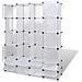 Armadietto Modulare 18 Scomparti Bianco 37 x 146 x 180,5 cm - Foto miniatura 2