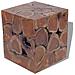 Sgabello In Legno Di Teak 40x40x45 Cm - Foto miniatura 1