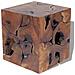 Sgabello In Legno Di Teak 40x40x45 Cm - Foto miniatura 2