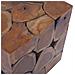 Sgabello In Legno Di Teak 40x40x45 Cm - Foto miniatura 8
