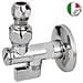 Rubinetto A Sfera Sottolavabo 1/2"" X 3/8"" - Ø 10 Mm - Foto miniatura 2