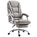 Sedia Ufficio Pacific in Tessuto - Poltrona Direzionale Ergonomica Imbottita con Poggiapiedi - Sedia Studio Carico Max 150KG Grigio - Foto miniatura 4