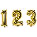 Procos - Palloncino Alluminio Oro Numero 33 Cm - Foto miniatura 1