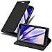 Custodia Compatibile Con Nokia Lumia 950 Xl In Nero Di Notte - Coperchio Protettiva Con Chiusura Magnetica, Funzione Stand E Tasca Per Le Carte - Foto miniatura 1