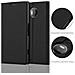 Custodia Compatibile Con Nokia Lumia 950 Xl In Nero Di Notte - Coperchio Protettiva Con Chiusura Magnetica, Funzione Stand E Tasca Per Le Carte - Foto miniatura 5