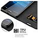 Custodia Compatibile Con Nokia Lumia 950 Xl In Nero Di Notte - Coperchio Protettiva Con Chiusura Magnetica, Funzione Stand E Tasca Per Le Carte - Foto miniatura 6