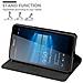 Custodia Compatibile Con Nokia Lumia 950 Xl In Nero Di Notte - Coperchio Protettiva Con Chiusura Magnetica, Funzione Stand E Tasca Per Le Carte - Foto miniatura 7