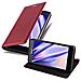 Custodia Compatibile Con Sony Xperia Z3 In Rosso Mela - Coperchio Protettiva Con Chiusura Magnetica, Funzione Stand E Tasca Per Le Carte - Foto miniatura 1