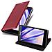 Custodia Compatibile Con Sony Xperia Z3 In Rosso Mela - Coperchio Protettiva Con Chiusura Magnetica, Funzione Stand E Tasca Per Le Carte - Foto miniatura 4