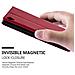 Custodia Compatibile Con Sony Xperia Z3 In Rosso Mela - Coperchio Protettiva Con Chiusura Magnetica, Funzione Stand E Tasca Per Le Carte - Foto miniatura 8