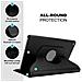 Custodia Per Tablet Compatibile Con Apple Ipad Air 2 2014 / Ipad Air 2013 In Nero Sambuco - Coperchio Protettivo Con Auto Wake Up, Con Funzione Stand E Chiusura A Fascia Elastica - Foto miniatura 2