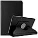Custodia Per Tablet Compatibile Con Apple Ipad Air 2 2014 / Ipad Air 2013 In Nero Sambuco - Coperchio Protettivo Con Auto Wake Up, Con Funzione Stand E Chiusura A Fascia Elastica - Foto miniatura 4