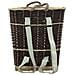 Cesta Per Legna Con Spallacci 44,5x37x50cm Salice Naturale - Foto miniatura 5