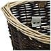 Cesta Per Legna Con Spallacci 44,5x37x50cm Salice Naturale - Foto miniatura 7