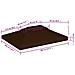 Copertura Superiore per Gazebo a 2 Strati 310g /m² 4x3m Marrone - Foto miniatura 4