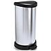 184106 Pattumiera A Pedale 40 L Polipropilene Metal Look 30 X 34 6363 - Foto miniatura 1
