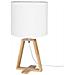 Lampada Da Tavolo Drum Shade E27 40w Bianca - Foto miniatura 1