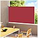 Tenda Laterale Retrattile Per Patio 180x300 Cm Rossa - Foto miniatura 2