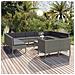 Set Divani Da Giardino 12 Pz Con Cuscini In Polyrattan Grigio - Foto miniatura 1