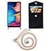 Catena Di Telefoni Cellulari Compatibile Con Samsung Galaxy A20e In Or Rosato A Perla - Coperchio Protettivo In Silicone Con Anelli D'argento, Cinturino In Corda E Custodia Staccabile - Foto miniatura 7