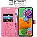 Cadorabo Custodia Compatibile Con Samsung Galaxy A90 5g In Rosa Fiore - Coperchio Protettivo In Design Floreale Con Chiusura Magnetica, Funzione Stand E Slot Per Carte - Foto miniatura 3
